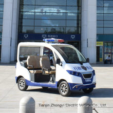 High Quality 4 Persons Electric Closed Style Street Laminated Glass Small Police Patrol Car with Ce